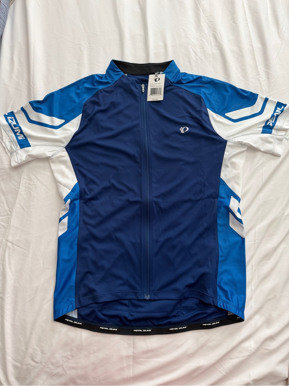 NWT Pearl Izumi Navy, Blue and White Cycling Jersey